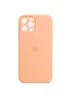 Чехол Silicone Case Full Camera Protective (AA) для Apple iPhone 14 Pro (6.1") Оранжевый / Cantaloupe