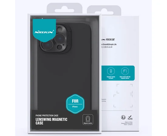 Чехол Silicone Nillkin LensWing Magnetic для Apple iPhone 14 Pro (6.1") Черный / Black