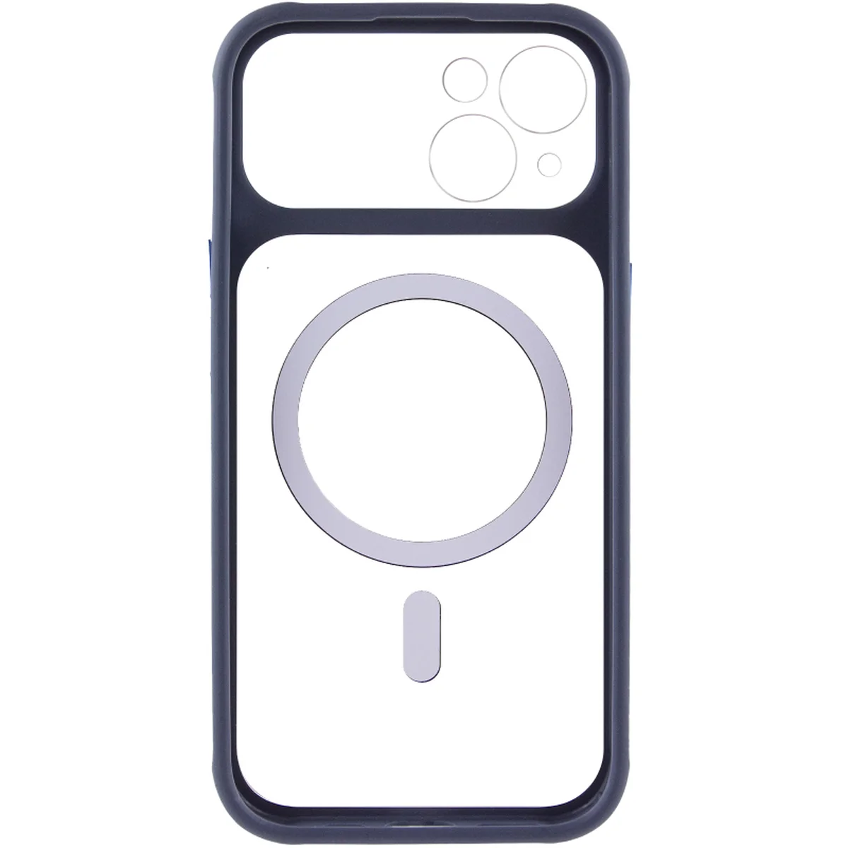 Чохол TPU+PC GETMAN Moon Clear with MagSafe для Apple iPhone 14 (6.1") Blue