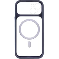 Чохол TPU+PC GETMAN Moon Clear with MagSafe для Apple iPhone 14 (6.1") Blue