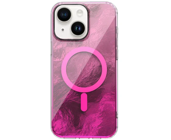 Чехол TPU Shiny Mountain (MagFit) для Apple iPhone 14 / 13 (6.1") Pink