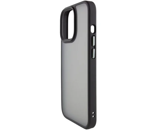 TPU+PC чехол Metal Buttons для Apple iPhone 14 (6.1") Черный