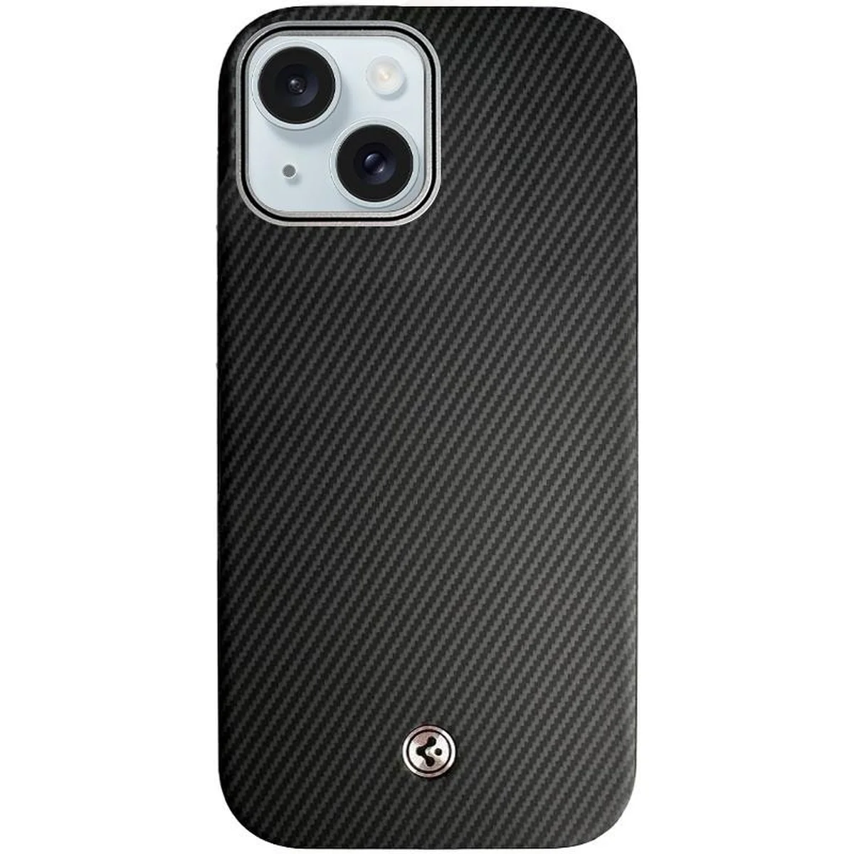 Чехол SGP PC+Leather with MagSafe для Apple iPhone 14 (6.1") Carbon