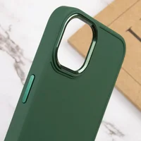 TPU чехол Bonbon Metal Style для Apple iPhone 14 (6.1") Зеленый / Army green