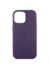 Шкіряний чохол Leather Case (AAA) з MagSafe and Animation для Apple iPhone 14 (6.1") Deep Violet