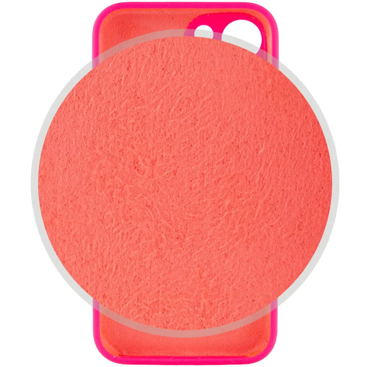 Чехол Silicone Case Full Camera Protective (AA) для Apple iPhone 14 (6.1") Розовый / Barbie pink