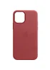 Шкіряний чохол Leather Case (AA Plus) with MagSafe для Apple iPhone 14 (6.1") Crimson