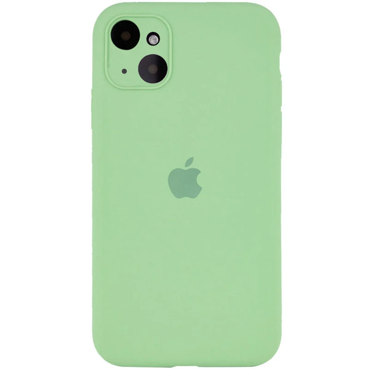Чехол Silicone Case Full Camera Protective (AA) для Apple iPhone 14 (6.1") Мятный / Mint