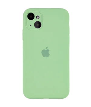 Чохол Silicone Case Full Camera Protective (AA) Apple iPhone 14 (6.1") М'ятний / Mint