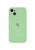 Чехол Silicone Case Full Camera Protective (AA) для Apple iPhone 14 (6.1") Мятный / Mint