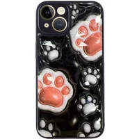 TPU+PC чехол Prisma Plushie для Apple iPhone 14 (6.1") Paws
