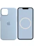 Чехол Silicone case (AAA) full with Magsafe and Animation для Apple iPhone 14 (6.1") Голубой / Sky