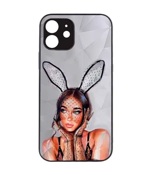 TPU+PC чехол Prisma Ladies для Apple iPhone 14 (6.1") Rabbit