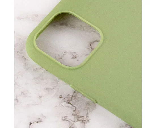 Силиконовый чехол Candy для Apple iPhone 14 (6.1") Фисташковый