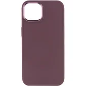 TPU чехол Bonbon Metal Style для Apple iPhone 14 (6.1") Бордовый / Plum