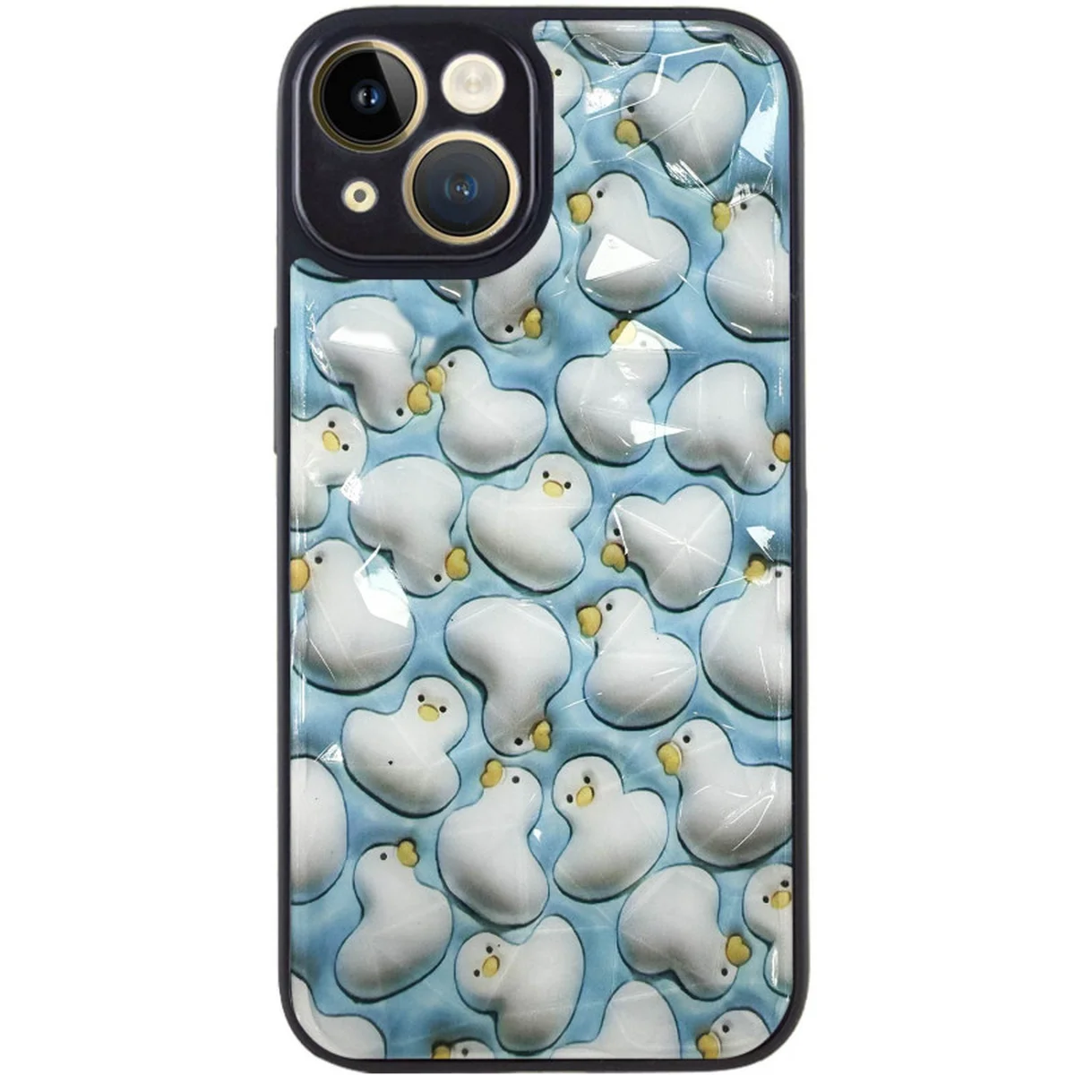 TPU+PC чехол Prisma Plushie для Apple iPhone 14 (6.1") Ducks