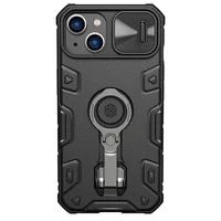 TPU+PC чехол Nillkin CamShield Armor Pro no logo (шторка на камеру) для Apple iPhone 14 (6.1") Черный
