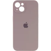Чохол Silicone Case Full Camera Protective (AA) Apple iPhone 14 (6.1") Сірий / Lavender