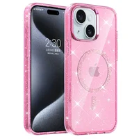 Чехол TPU Eclipse Sparkle (MagFit) для Apple iPhone 14 / 13 (6.1") Pink