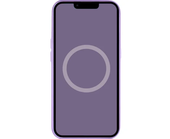 Чехол Silicone case (AAA) full with Magsafe and Animation для Apple iPhone 14 (6.1") Фиолетовый / Iris