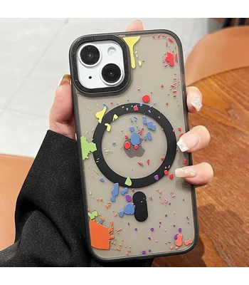 Чохол TPU+PC Flush with MagSafe для Apple iPhone 14 (6.1") Titanium black