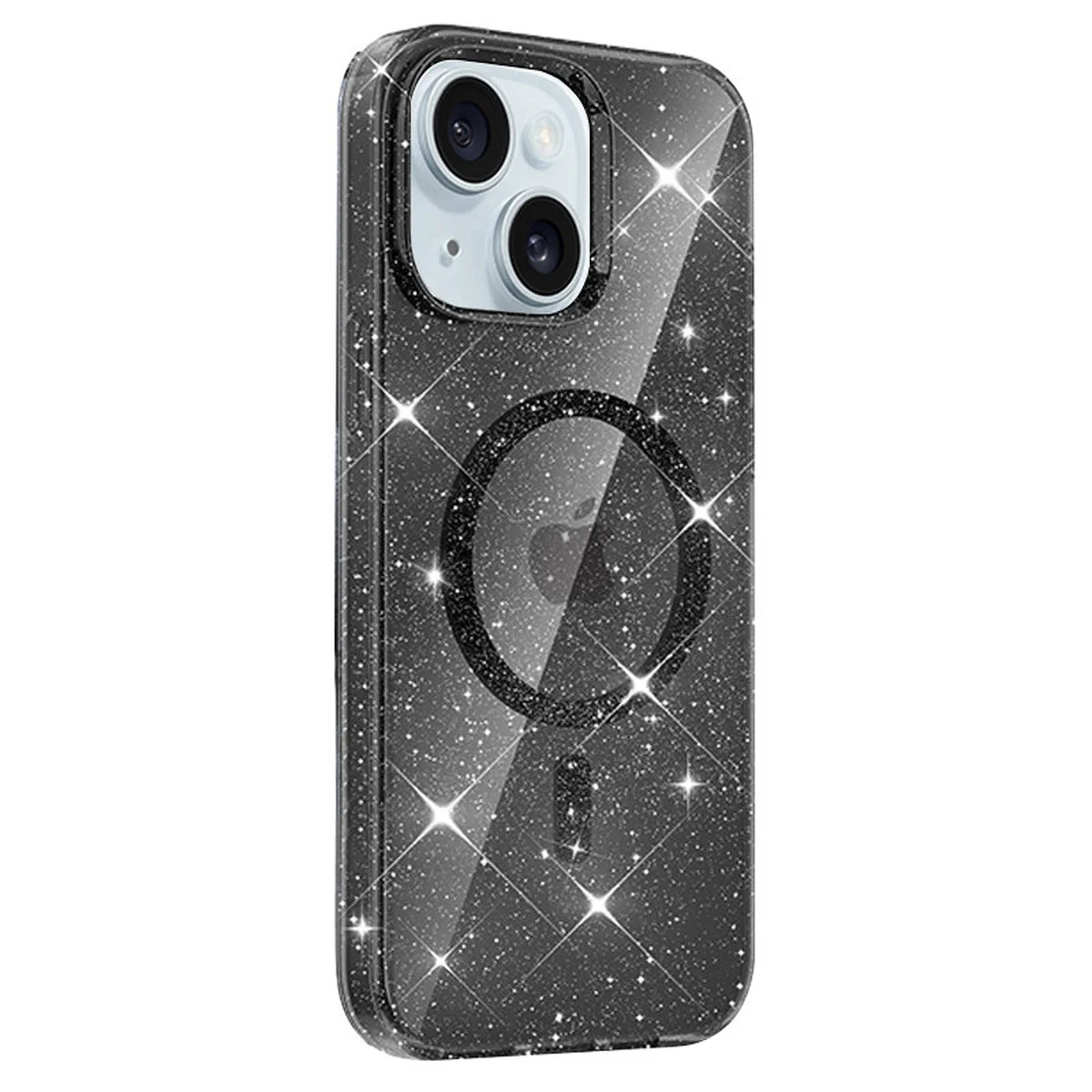 Чохол TPU Eclipse Sparkle (MagFit) для Apple iPhone 14/13 (6.1") Black