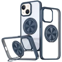 TPU+PC чохол Metal Ring with MagSafe для Apple iPhone 14 / 13 (6.1") Синій