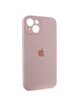 Чохол Silicone Case Full Camera Protective (AA) Apple iPhone 14 (6.1") Рожевий / Chalk Pink