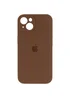 Чехол Silicone Case Full Camera Protective (AA) для Apple iPhone 14 (6.1") Коричневый / Brown