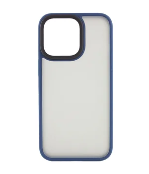 TPU+PC чехол Metal Buttons для Apple iPhone 14 (6.1") Синий