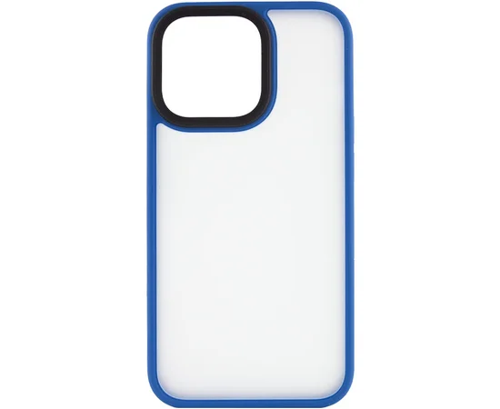 TPU+PC чехол Metal Buttons для Apple iPhone 14 (6.1") Голубой