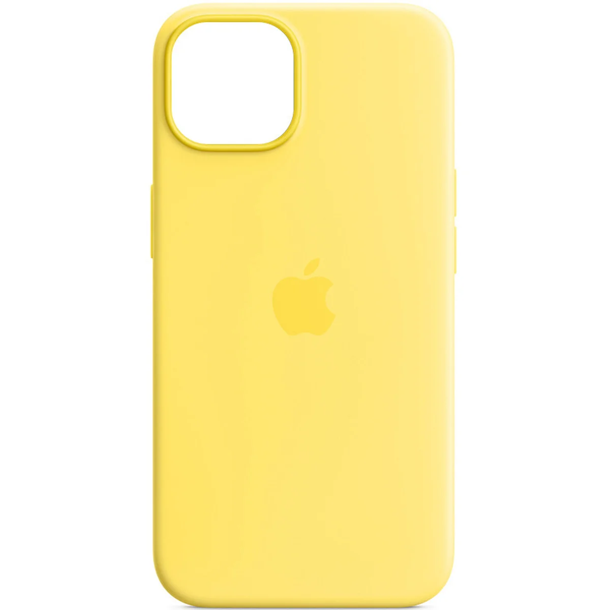 Чехол Silicone case (AAA) full with Magsafe and Animation для Apple iPhone 14 (6.1") Желтый / Canary Yellow