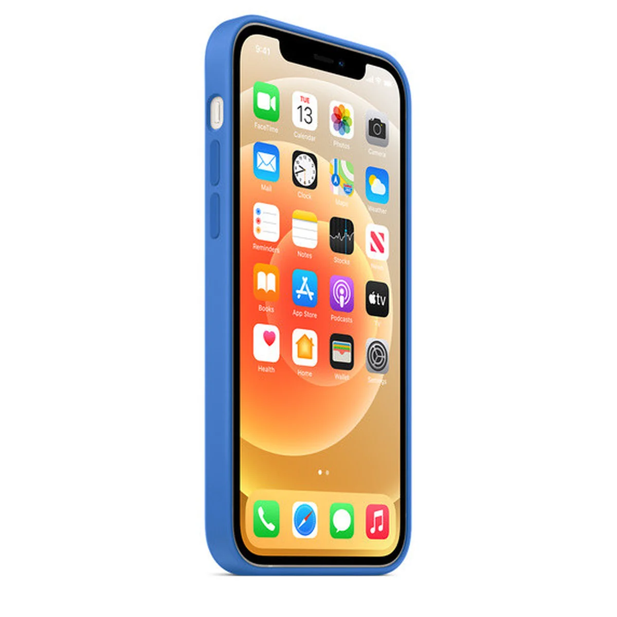 Чехол Silicone Case Full Protective (AA) для Apple iPhone 14 (6.1") Синий / Capri Blue