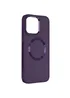 TPU чохол Bonbon Metal Style with MagSafe для Apple iPhone 14 (6.1") Фіолетовий / Dark Purple