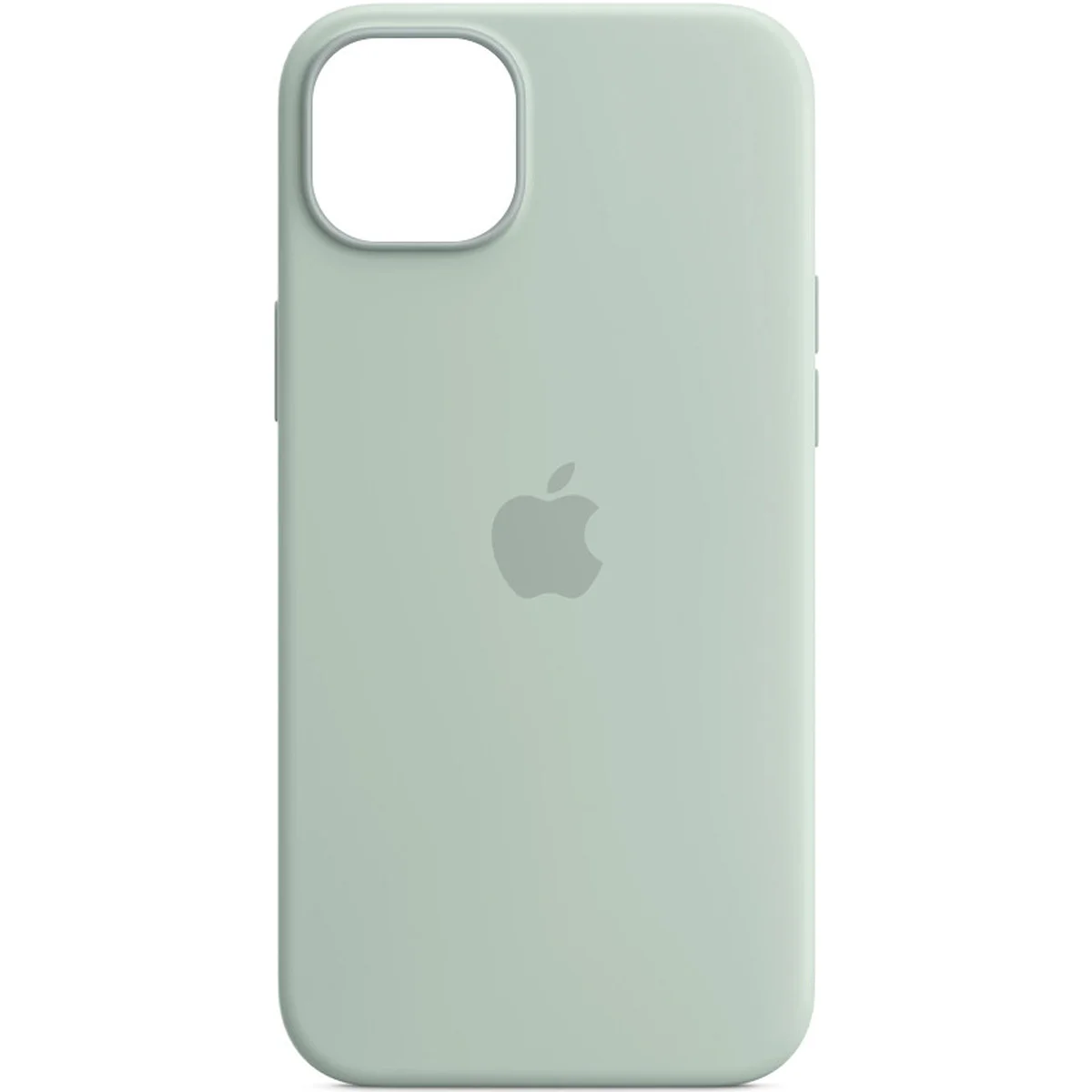 Чехол Silicone case (AAA) full with Magsafe and Animation для Apple iPhone 14 (6.1") Бирюзовый / Succulent