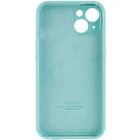 Чехол Silicone Case Full Camera Protective (AA) для Apple iPhone 14 (6.1") Бирюзовый / Marine Green / PVH