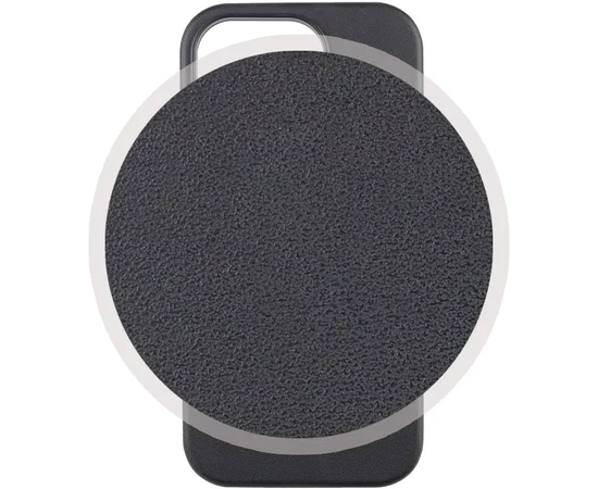 Кожаный чехол Leather Case (AAA) with MagSafe and Animation для Apple iPhone 14 (6.1") Midnight