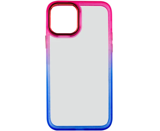 Чехол TPU+PC Fresh sip series для Apple iPhone 14 (6.1") Синий / Розовый