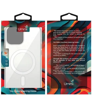 Чехол Ummi transparent with MagSafe для Apple iPhone 14 (6.1") Clear