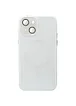 Чохол TPU+Glass Sapphire Midnight with MagSafe для Apple iPhone 14 (6.1") Білий / White