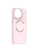 TPU чехол Bonbon Metal Style with MagSafe для Apple iPhone 14 (6.1") Розовый / Light Pink