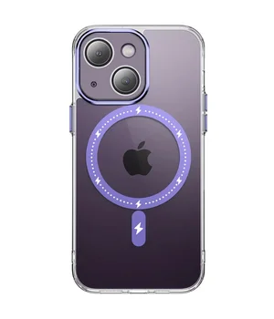 Чохол TPU+PC Colorful with MagSafe для Apple iPhone 14 (6.1") Purple