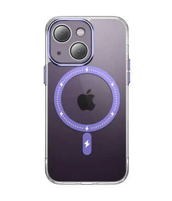 Чохол TPU+PC Colorful with MagSafe для Apple iPhone 14 (6.1") Purple