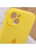 Чехол Silicone Case Full Camera Protective (AA) для Apple iPhone 14 (6.1") Желтый / Yellow / PVH