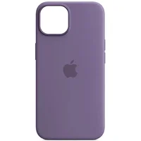 Чехол Silicone case (AAA) full with Magsafe and Animation для Apple iPhone 14 (6.1") Фиолетовый / Iris