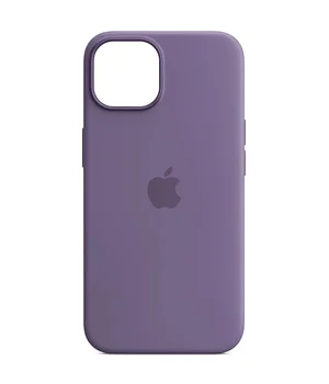 Чехол Silicone case (AAA) full with Magsafe and Animation для Apple iPhone 14 (6.1") Фиолетовый / Iris
