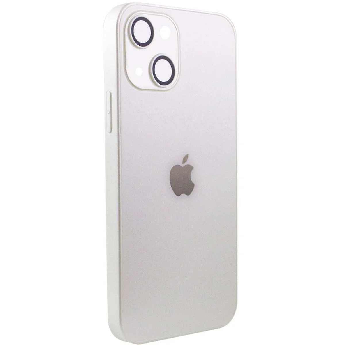 Чехол TPU+Glass Sapphire matte case для Apple iPhone 14 (6.1") Pearly White