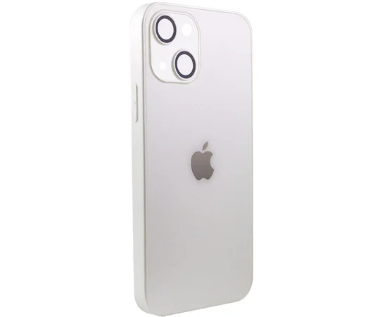 Чехол TPU+Glass Sapphire matte case для Apple iPhone 14 (6.1") Pearly White