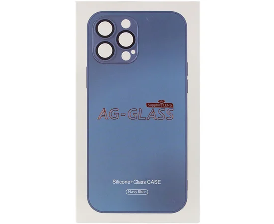 Чехол TPU+Glass Sapphire matte case для Apple iPhone 14 (6.1") Navy Blue