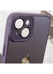 Чехол TPU+Glass Sapphire Midnight для Apple iPhone 14 (6.1") Фиолетовый / Deep Purple